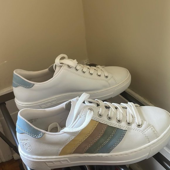 White Sneakers - Multicolour Stripes - Rieker - Picture 6 of 7